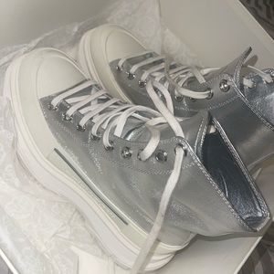 Alexander McQueen Silver Boot